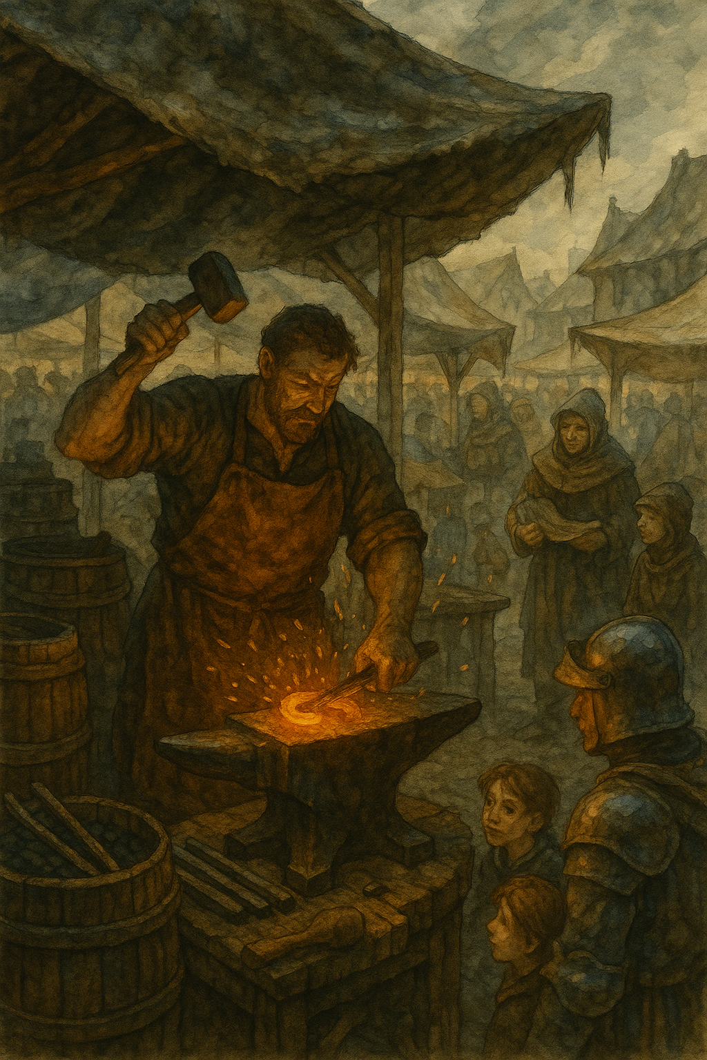 Blacksmith at work